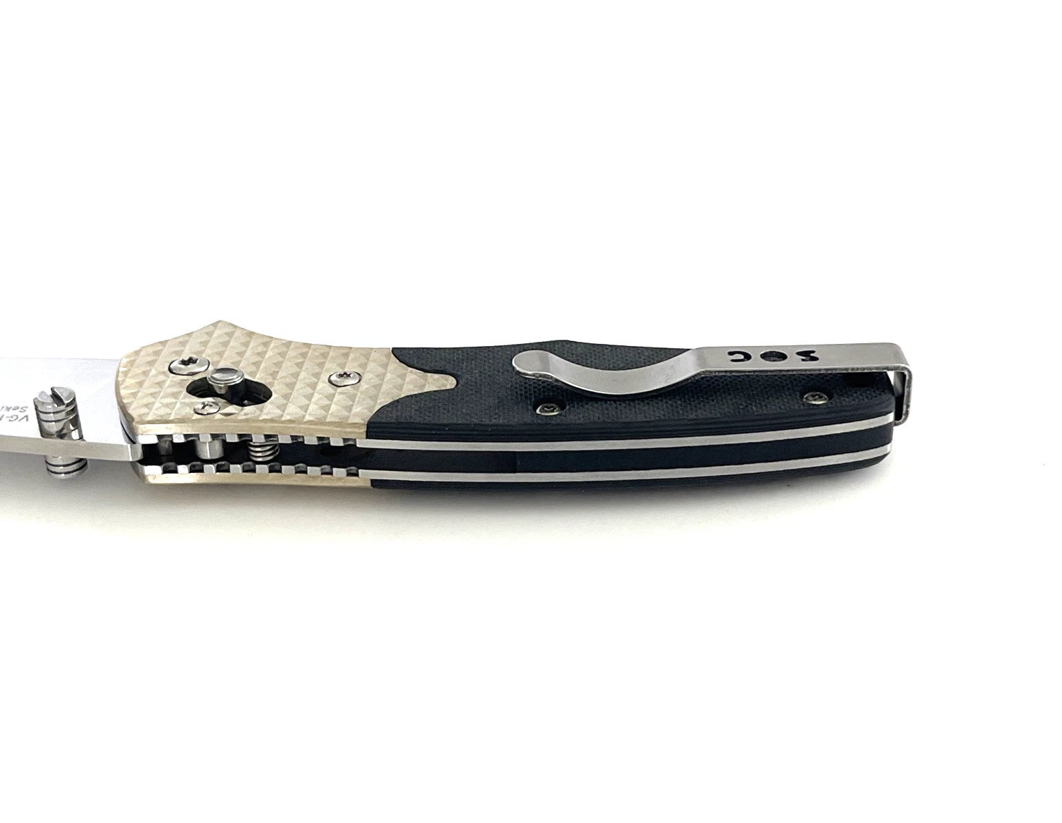 SOG CT-01 Facet Folding Knife VG-10 San Mai Carbon Fiber Handle Japan - product detail image 12