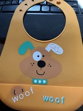 Silicone Bib easy clean up at the sink