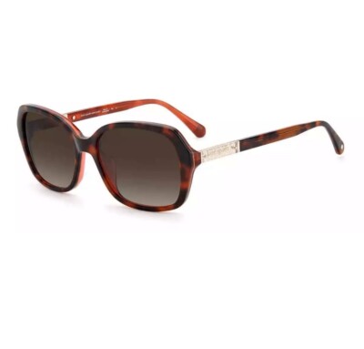 Kate Spade Yvette/S 00T4/HA Havana-Pink/Brown Gradient Bifocal Sunglasses W Case Kate Spade Yvette/S 00T4/HA Havana-Pink/Brown Gradient  main image 2