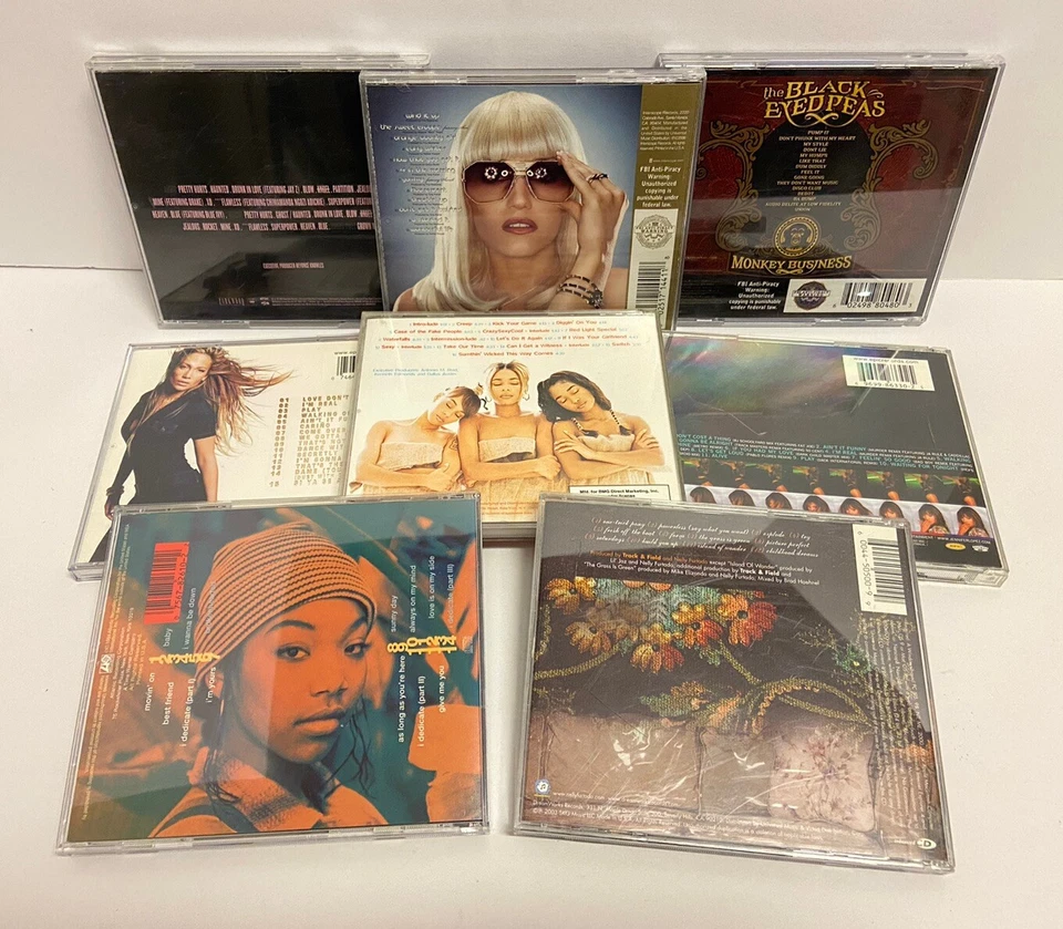Gwen Stephani RnB Lot Of 8 CDs | Beyonce, TLC, J-Lo, Black Eyed Peas, Brandy — 第 2/4 张图片