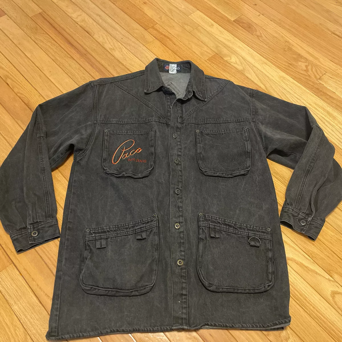 Faded black cheap denim shirt