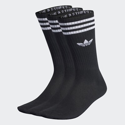 ADIDAS ORIGINALS SOCKEN HERREN DAMEN 3S IL5015 SCHWARZ BLACK SOLID CREW 3 PACK TRIPACK