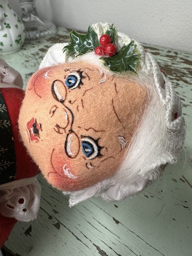 Bambola natalizia vintage look più grande Annalee Mrs Claus "leggi" così carina! - Foto 7 di 7