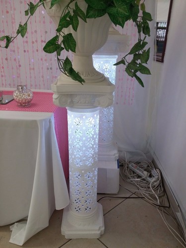 Large Standing Roman Greek Pillars Columns Rubber Shatterproof Garden Wedding - Picture 12 of 25