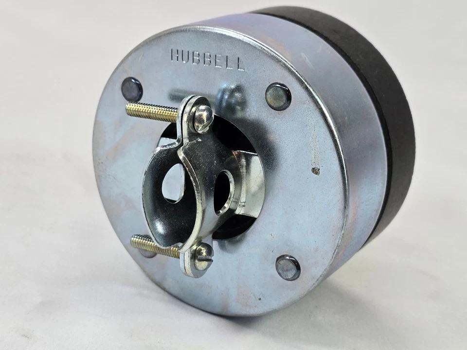 Lot 4x NEW OPEN BOX Hubbell 60A 250V 4-Wire Straight Connector Plug - Image 2 of 3