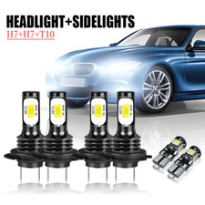 For VW Touran 1T1 1T2 - H7 501 6000K Led HID Headlight High/Low/Side Light Bulbs