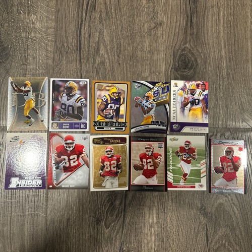 (11) Karten Dwayne Bowe Lot keine doppelten Rookies Chiefs LSU - Bild 1 von 3