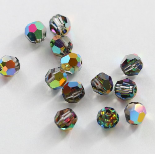 Genuine SWAROVSKI #5000 4mm ROUND CRYSTAL BEAD ~Many Color ~ AB / 2X / Coating - Picture 41 of 42