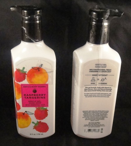 BATH & BODY WORKS Lot RASPBERRY TANGERINE Gel HAND SOAP + WALLFLOWER + PocketBac - Picture 6 of 10