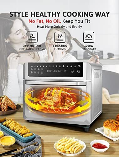 gevi air fryer toaster oven combo
