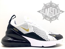 nike air max 270 white metallic gold black