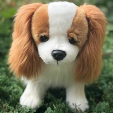 Auswella Plush Cavalier King Charles Spaniel Ellie Puppy Dog- Stuffed Animal Toy