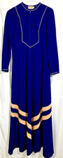 Vintage Womens Vassarette Blue Nightgown Sleepwear House Dress Size Large No TAG