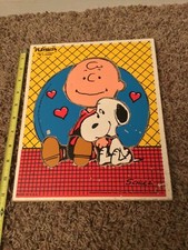 Vintage 1958 Playskool The Peanuts Be A Friend Wooden Puzzle