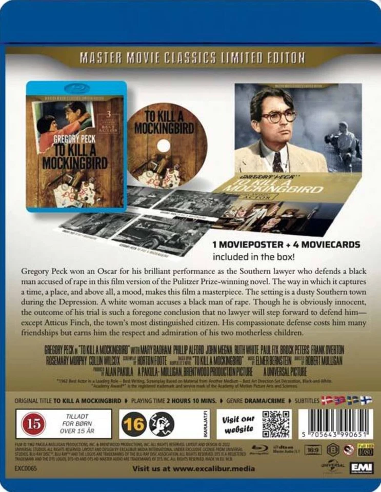 To Kill a Mockingbird (1962) Limited Edition Blu-Ray NEW (USA Compatible) - Image 2 of 2
