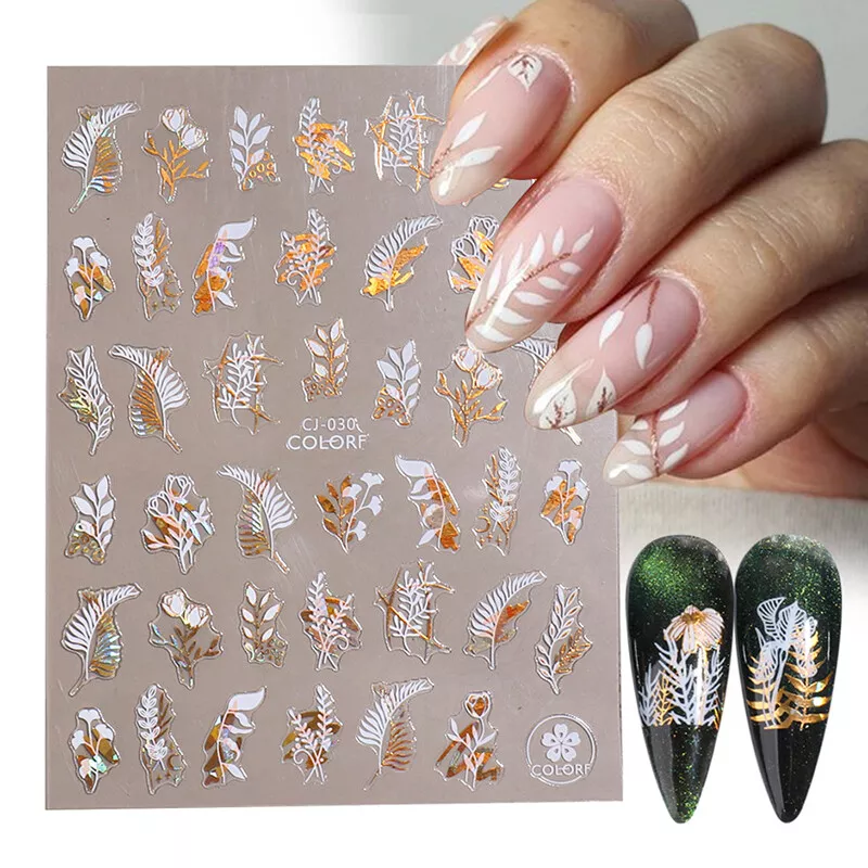 LV NAIL ART STICKER - GOLD HOLOGRAPHIC