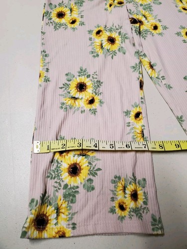 Heart And Arrow Girls 2 Pc Outfit Size 5 NWT Floral Sunflower Theme - Picture 8 of 14