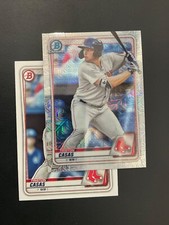 Triston Casas 2020 Bowman Chrome Mojo Refractor BCP-18 Red Sox w/Base Card