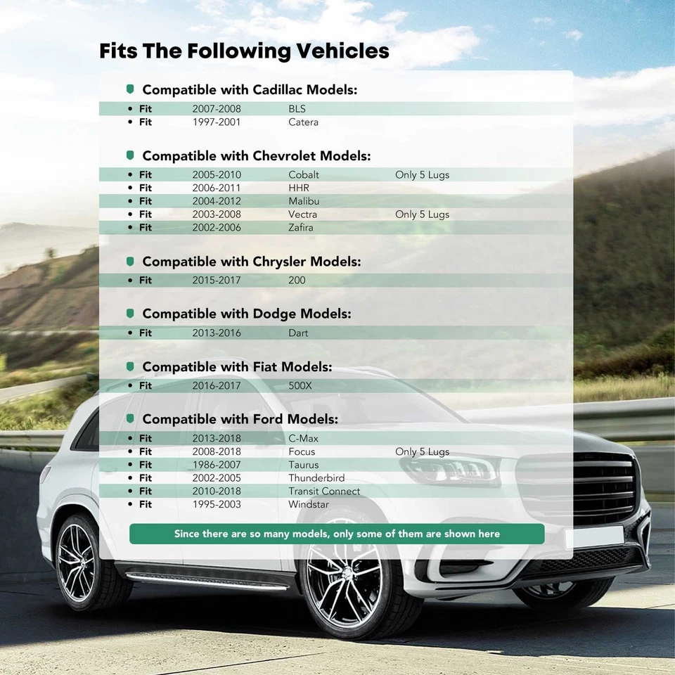 Adaptador de rueda 2 piezas 5x108 mm/5x110 mm 67,1 mm 6 mm para Chevy Ford Jeep Chrysler Dodge Foto 2 de 4