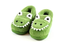 Gator Slippers Nasonberg Toddler Size 2 Unisex Dinosaur Green Indoor/ Outdoor