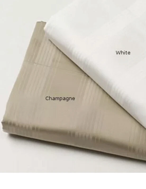 Dos fundas Euro Hudson Park 700 TC Rayas. Champagne. ¡Nuevo! Foto 2 de 4