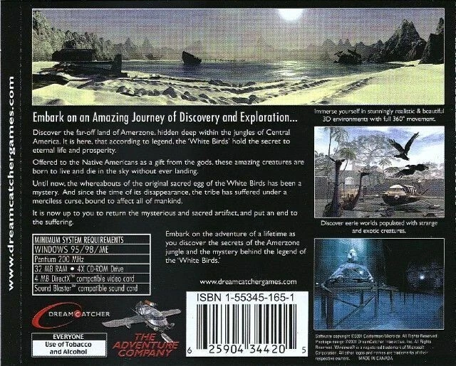 Amerzone: The Explorer's Legacy PC Game CD Rom 1999 Microids explorers - Image 4 of 4