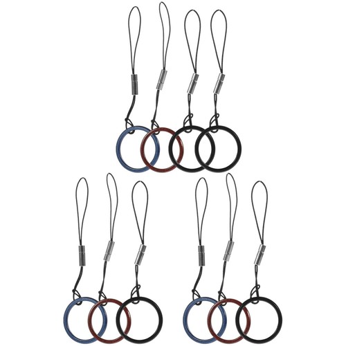 10 Pcs Phone Case Ring Buckle Lanyard Strap Finger for Cellphone - Photo 7 sur 12