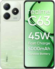 Realme C63 4G (RAM 4GB, 128GB)Green 6.74" 50MP T612 Processor Global Version.