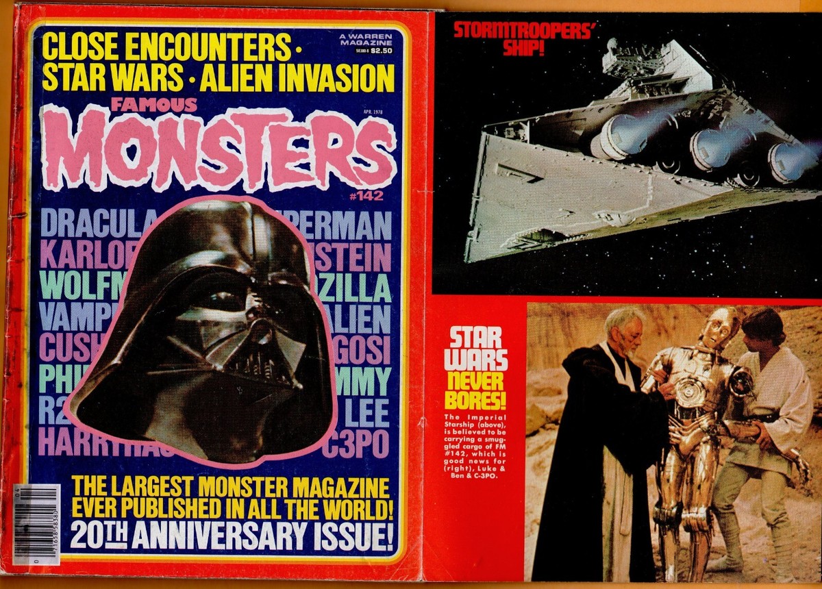 Famous Monsters Magazine-Darth Vader-Star Wars On Cover(20th