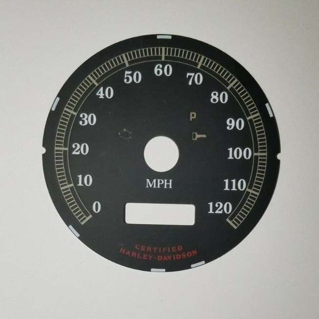 Harley-Davidson 5E MPH Speedometer Black Gauge Face | 09367912
