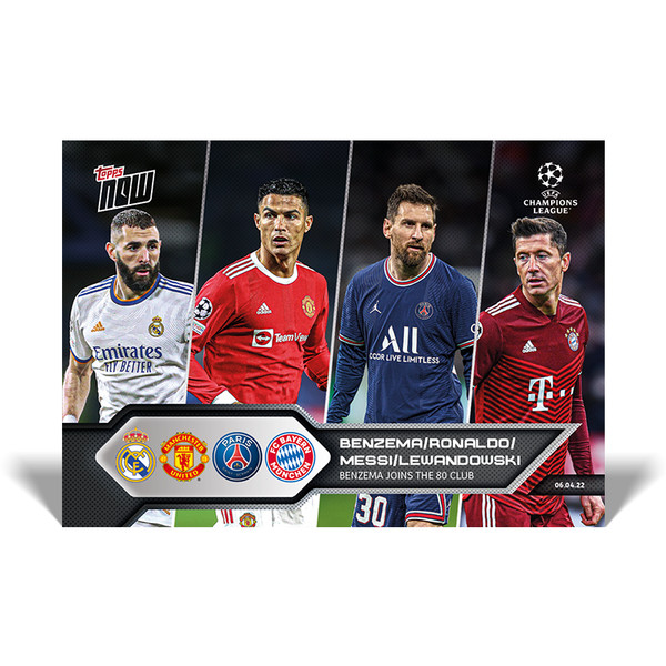 Topps Now UCL Benzema Joins the 80 club #136