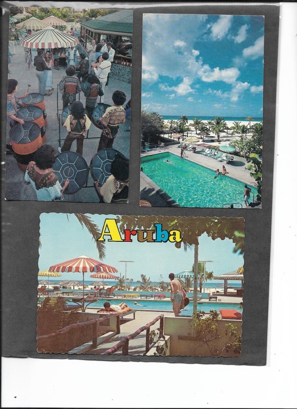 Neth. Antilles-Aruba, Manchebo Beach Resort and Spa, 3 Real Picture Postcards