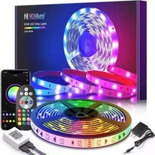 100Ft LED Strip Lights for Bedroom with App Remote RGB Color Changing LED Strip 