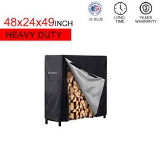 4ft Outdoor Waterproof Firewood Rack Log Full Cover Heavy Duty Dust Protector 4ft Outdoor Waterproof Firewood Rack Log Full Cover Heavy Duty Dust Protector