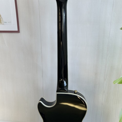Factory LP Black Electric Guitar Gold Parts Fixed Bridge Square Inlay 6 Strings - Picture 11 of 11