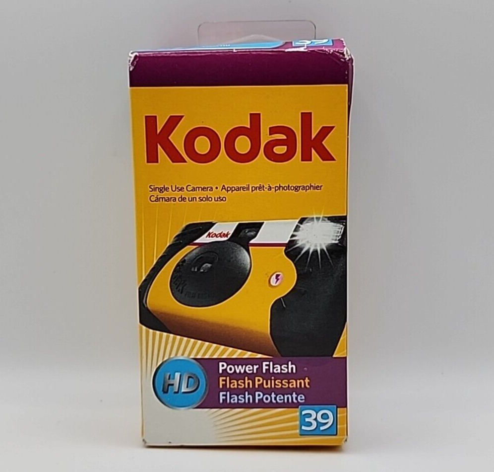 Kodak HD Power Flash 39 Exposure Single Use Disposable 35mm Camera
