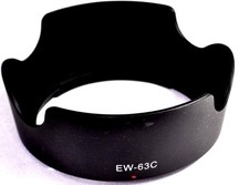 Aftermarket EW-63C Lens hood For Canon EF-S 18-55mm f3.5-5.6 IS STM II EOS