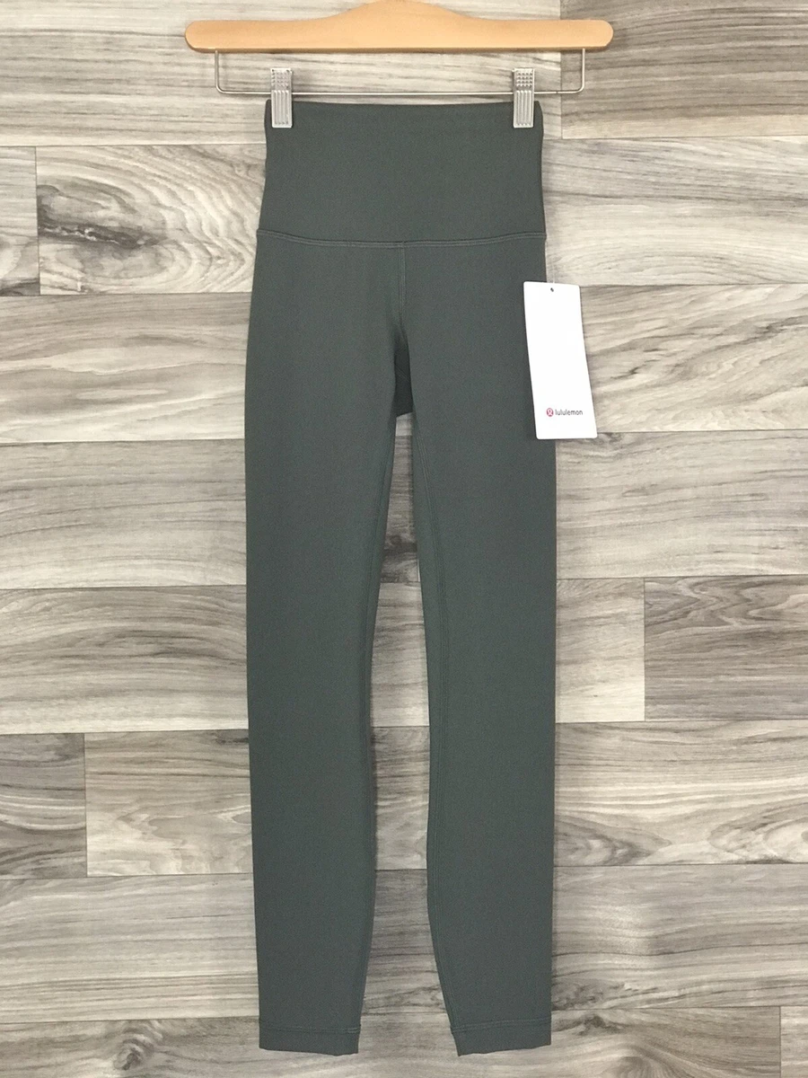 Lululemon Wunder Train HR Tight 25” Everlux Size 0 Smoked Spruce SKSR 52350