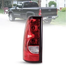 Chrome Red Tail Light For 2003-2006 Chevy Silverado 1500 2500 3500 Driver Side