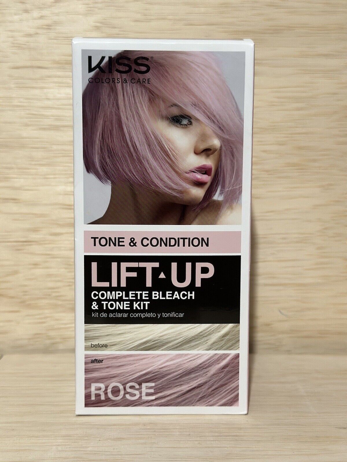 KISS LIFT UP COMPLETE BLEACH & TONE KIT – ROSE