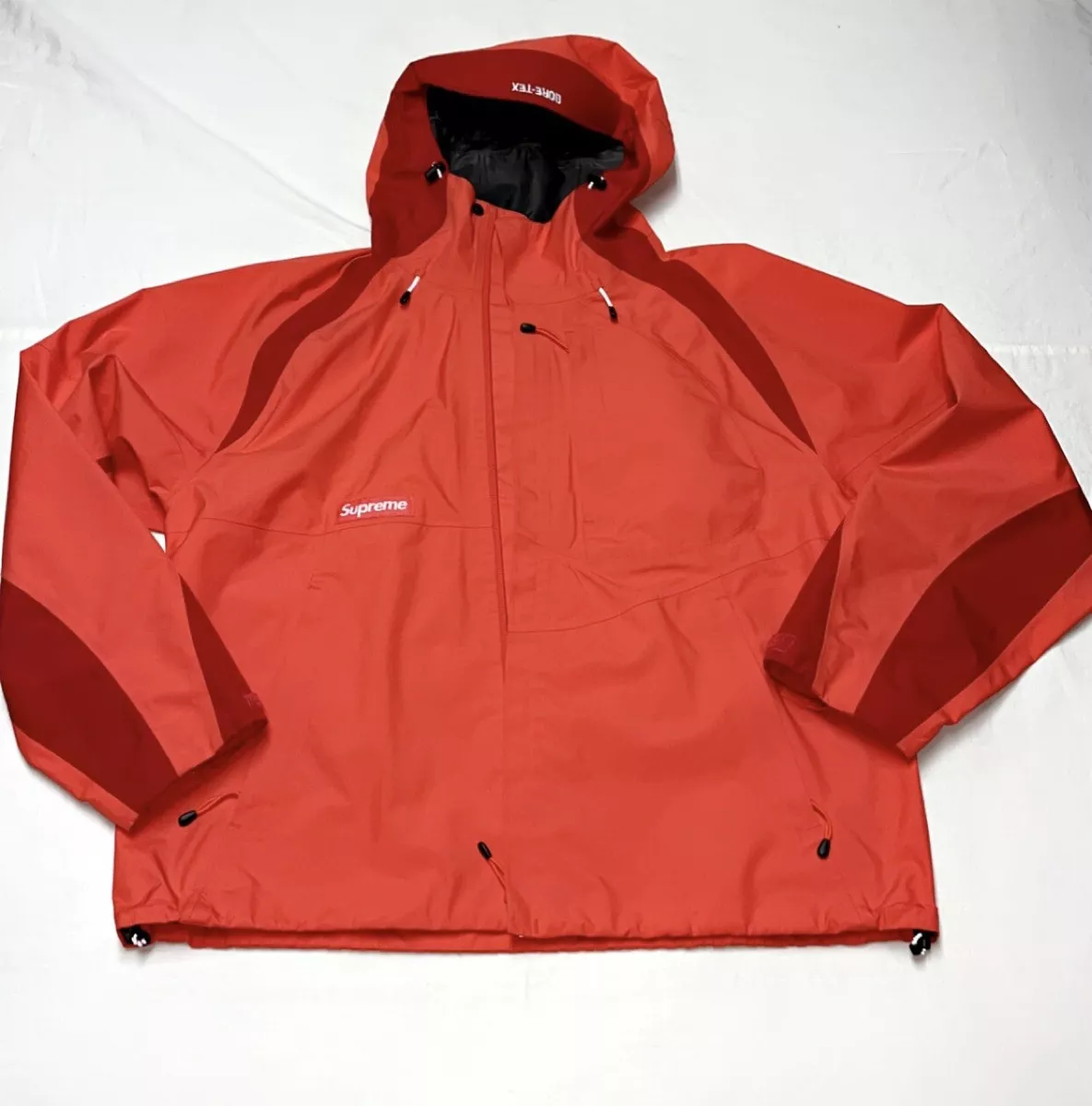 Supreme Gortex Paclite Zip Up Water Resistant Jacket Orange Men 