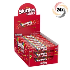 Full Box 24x Tubes Skittles Littles Assorted Bite Size Chewy Candies | 1.9oz