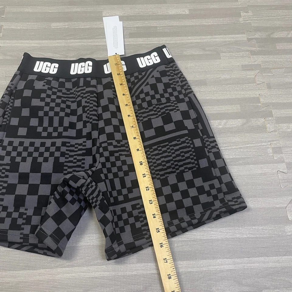 Pantalones Cortos UGG Chrissy Polar Cuadros Mujer Talla XS 5" Estilo Novio Gris Negro $68 Foto 4 de 4