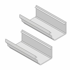 Marley Classic Conservatory Gutter Plastic PVC Ogee Ultraframe Roof - 2m 4m
