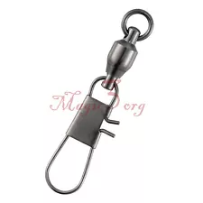 30pcs Ball Bearing Fishing Swivels with Interlock Snap 17-79LB Connector Line