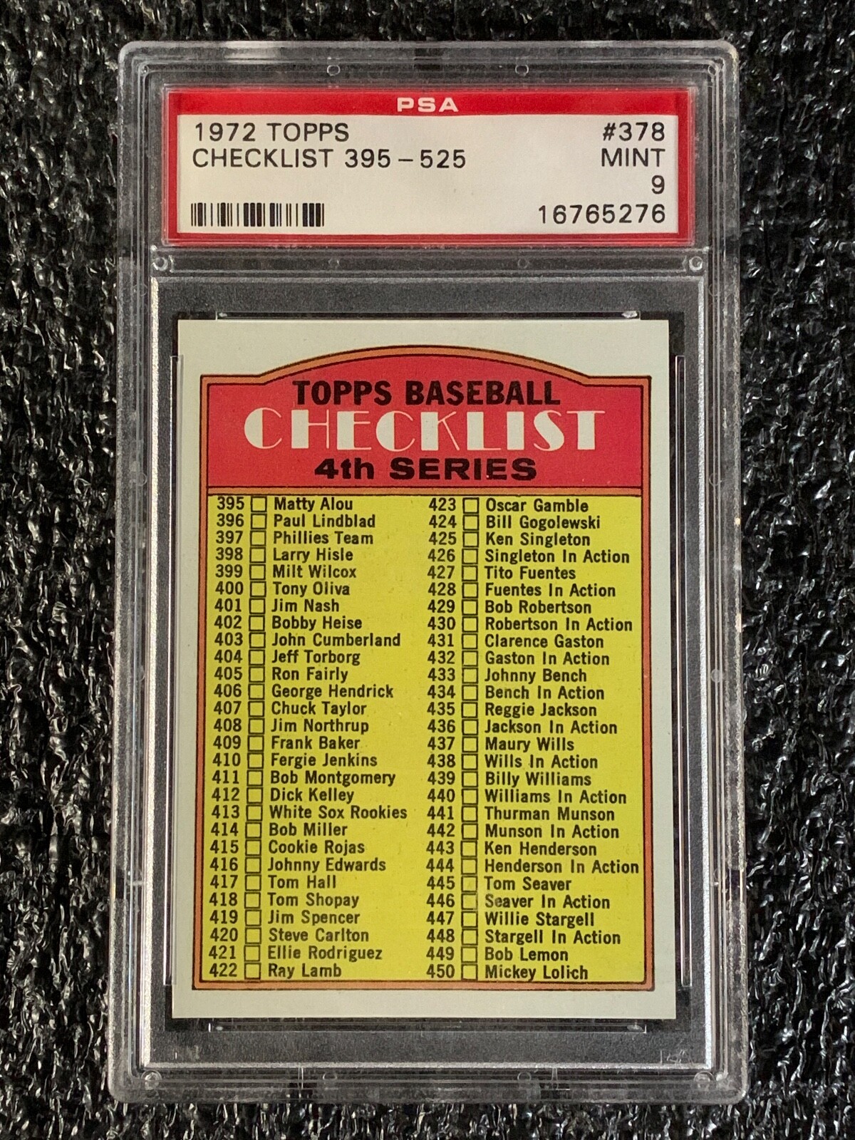 1972 Topps Baseball #378 Checklist 395-525 PSA 9 | eBay
