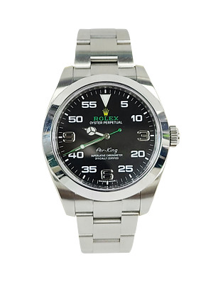 ROLEX Oyster Perp Air-King Black Dial 116900 40mm 2017 Air King Watch 16622