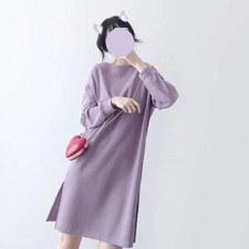 Plus Size Women Pajamas Nightgown Long Sleeve Sleepwear Sleep Dress Nightshirt