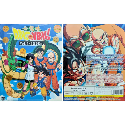 DVD Anime DRAGON BALL Complete Series VOL 1- 153 End English Subtitle Free Ship - Picture 8 of 10