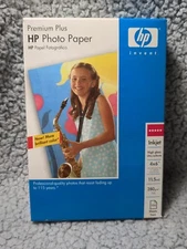 HP Premium Photo Paper 100 Sheets, High Gloss Inkjet 4" x 6",  11.5 mil,